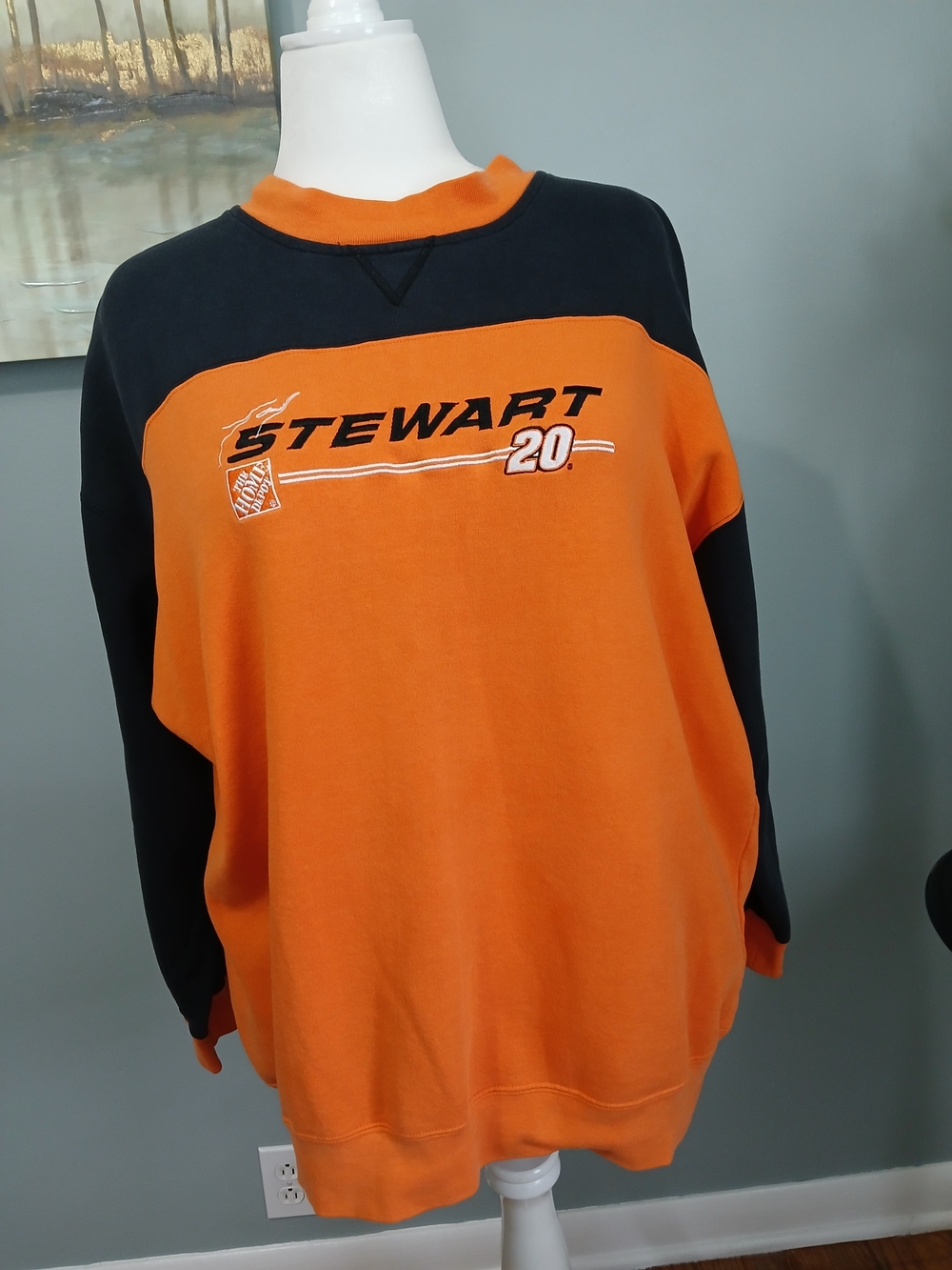 Chase Authentics Orange and Black 'Stewart 20' Crewneck Sweatshirt